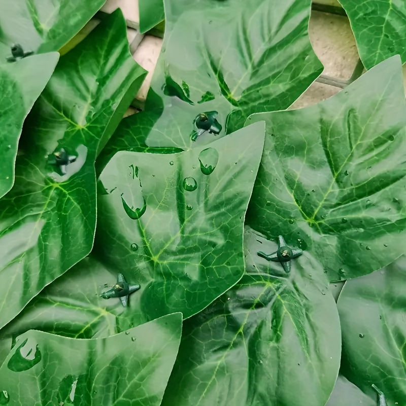 Sun'iy ivy maxfiy devor ekranlari tashqi plastik yashil o'simliklar uchun uy va bayram bezaklari