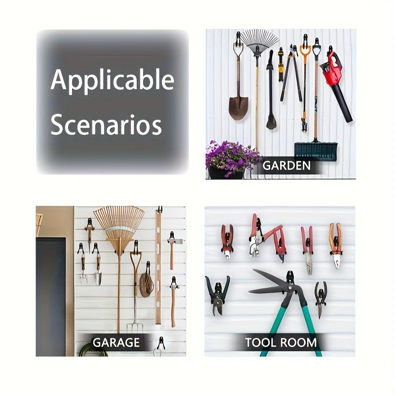 12-упаковка прочных гаражных крючков из утилитарной стали для настенного монтажа, чтобы организовать электроинструменты, лестницы, велосипеды и другое оборудование.