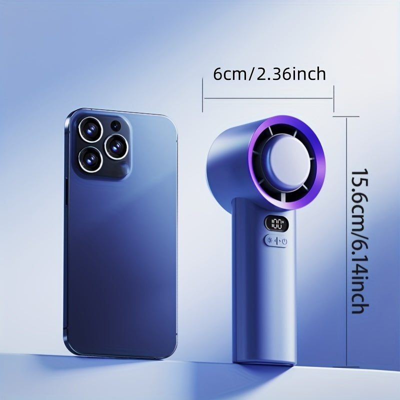 Portable Handheld USB Fan with Table Fan Function for Outdoor Use