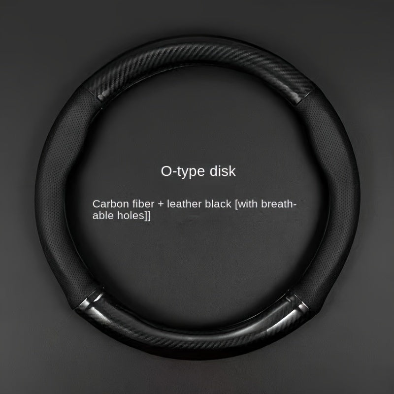 Универсальный кожаный чехол на руль для всех сезонов, противоскользящий, прочный, впитывающий пот