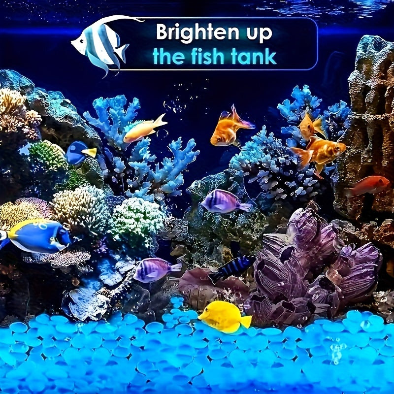 100 Luminescent Aquarium Stones for Fish Tank Landscaping 100 Pieces
