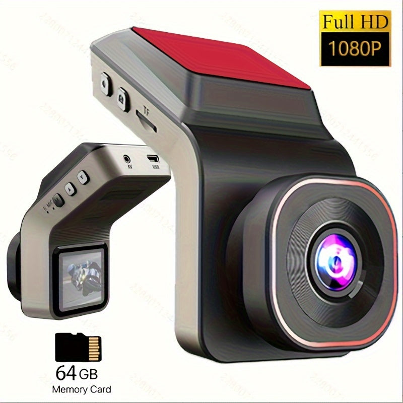 Car Dash Camera Dual Recording 1080p Night Vision Loop Recording Easy Install