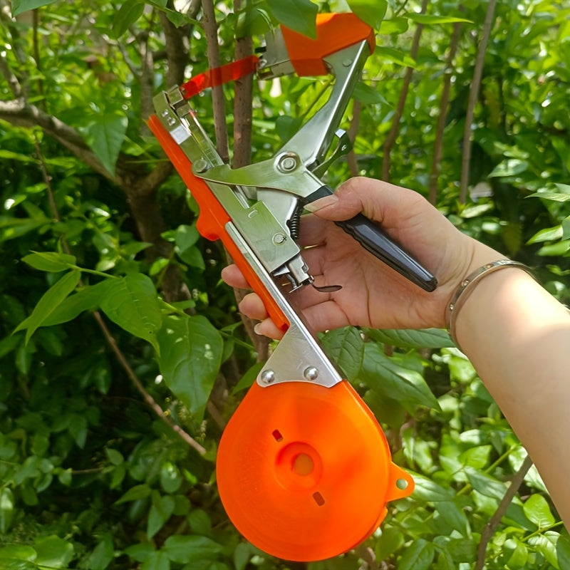 Máquina de atar plantas para uso en jardín y agrícola, soporte de metal y plástico, enredaderas, tomates, pepinos, berenjenas, pimientos