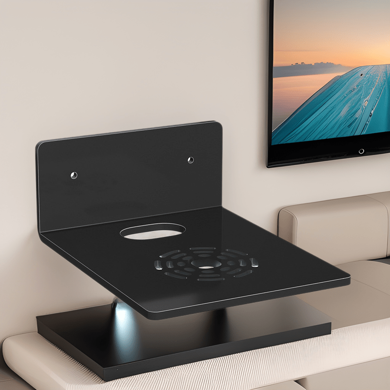 Organizador de montaje en pared para electrónica con material plástico para almacenamiento de TV, enrutador, decodificador y cámara