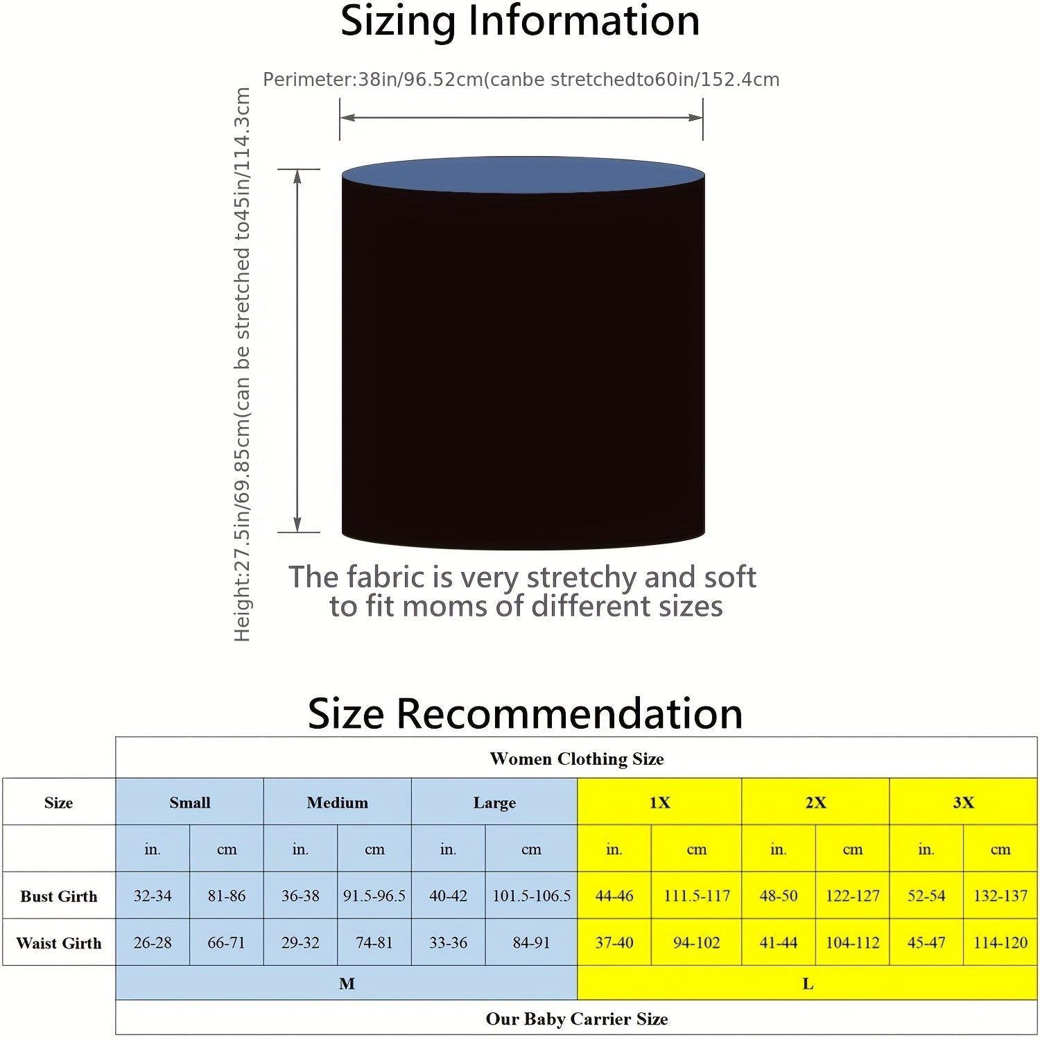 Steel Blue Baby Carrier Sling for Newborns and Toddlers Comfortable Hands-Free Design