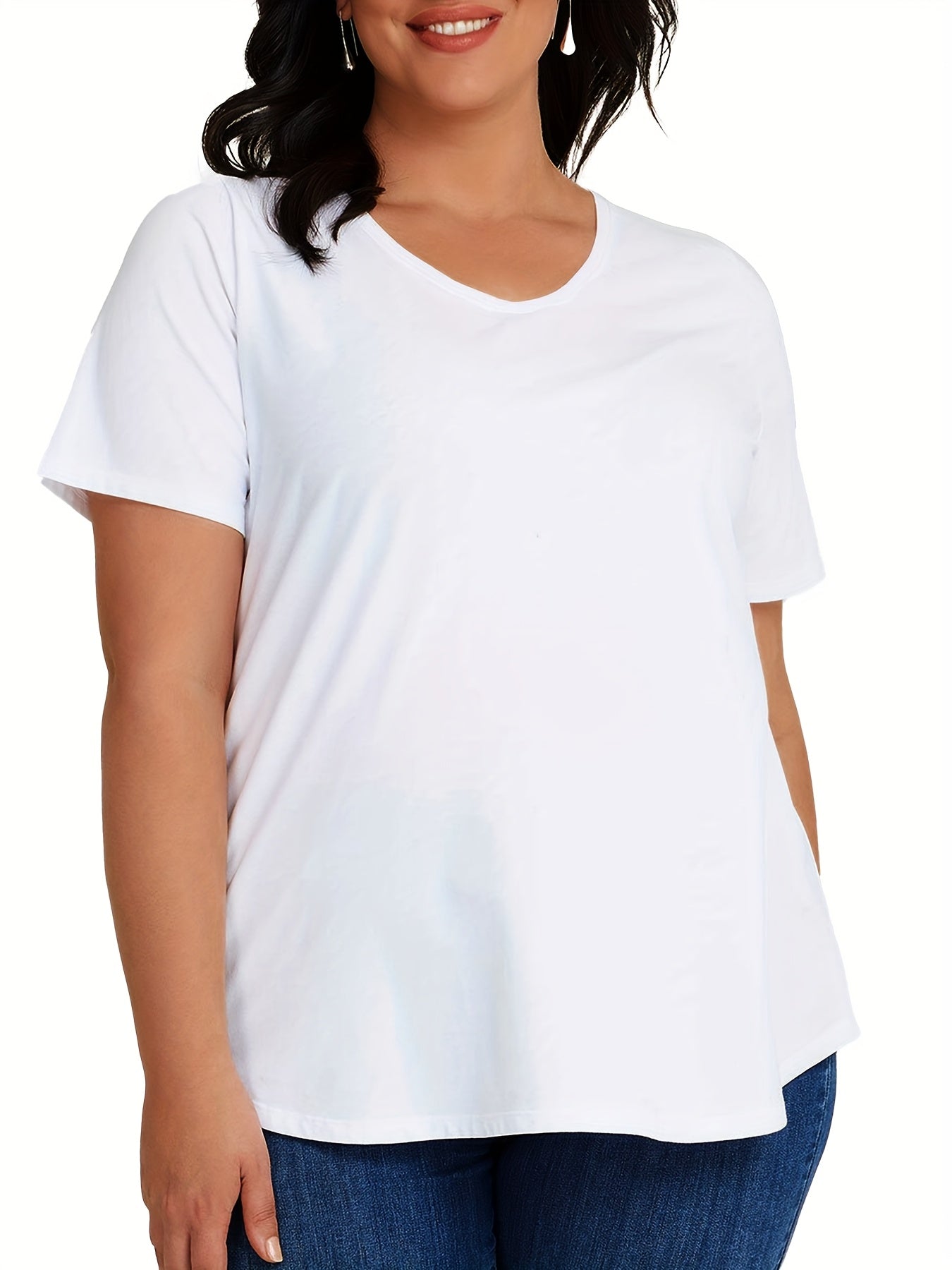 Women Casual Sports T-shirts V-Neck 3-Pack Lightweight Breathable