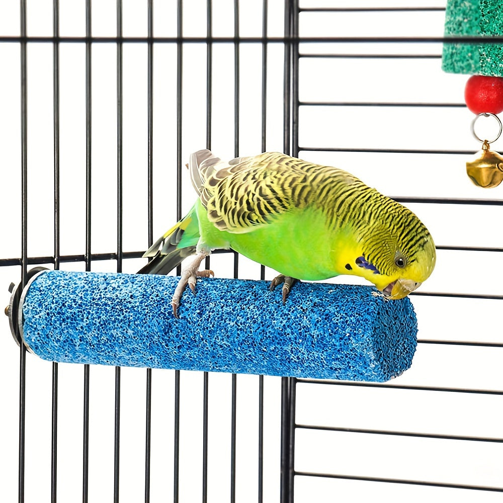 Colorful Parrot Grinding Teeth Stick Bird Cage Perch and Toy