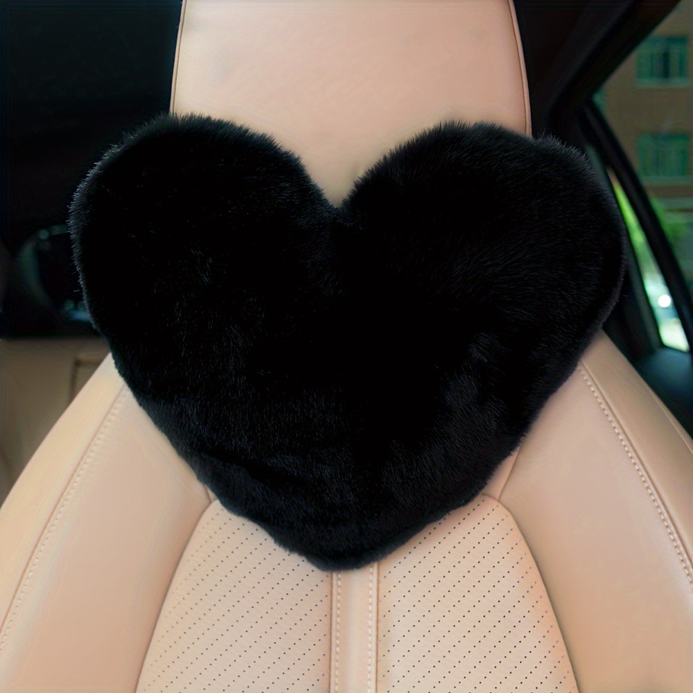 Car Seat Pillow Neck Rest Plush Headrest for Cars Interior Accessories