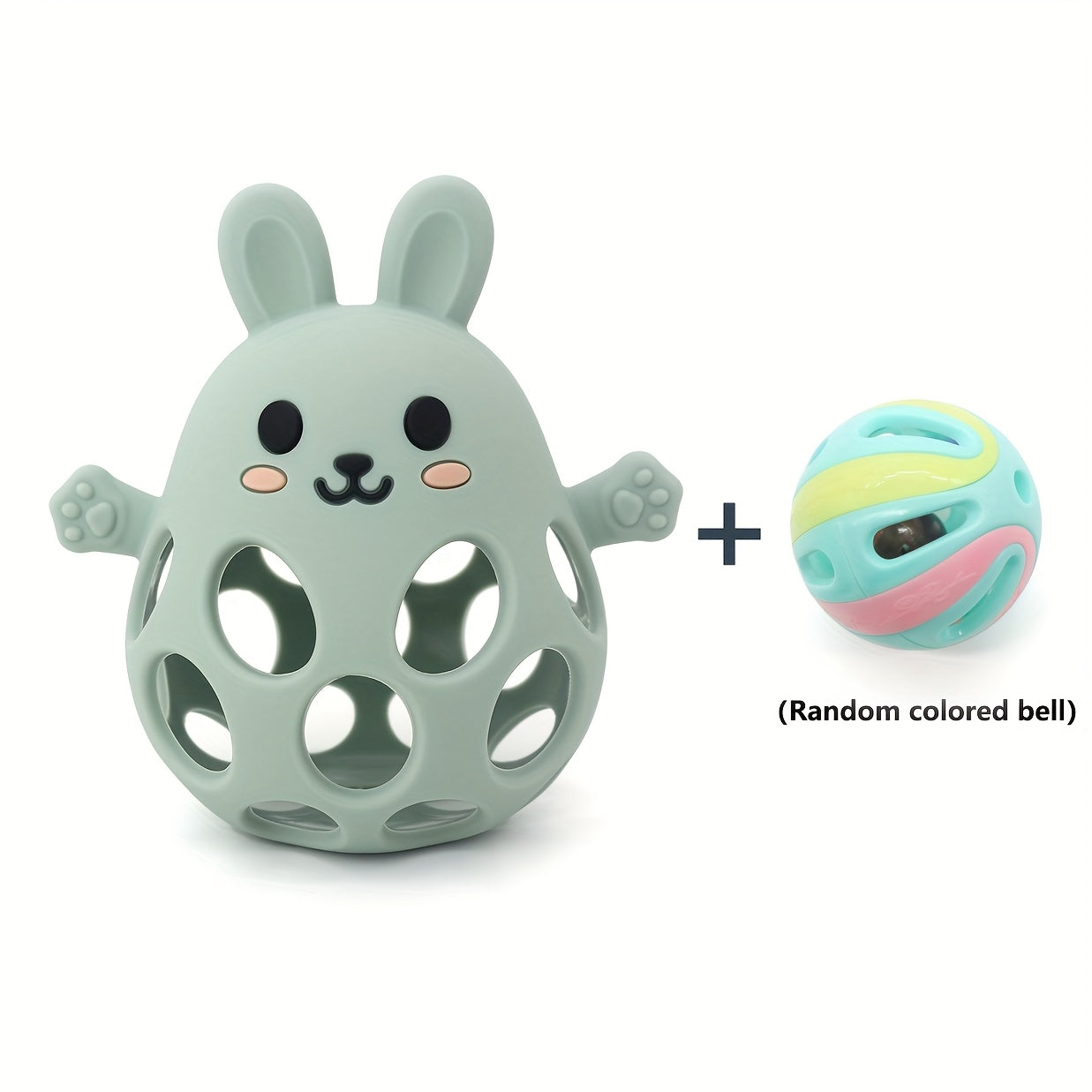 Yangi tug'ilganlar uchun mo'ljallangan, shovqinli chayqash uchun silikon bolalar chaynash o'yinchoq, turli ranglarda