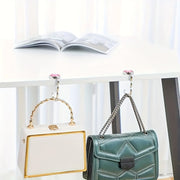 Foldable Handbag Hook for Desks, Portable Purse Hanger for Cafes and Libraries