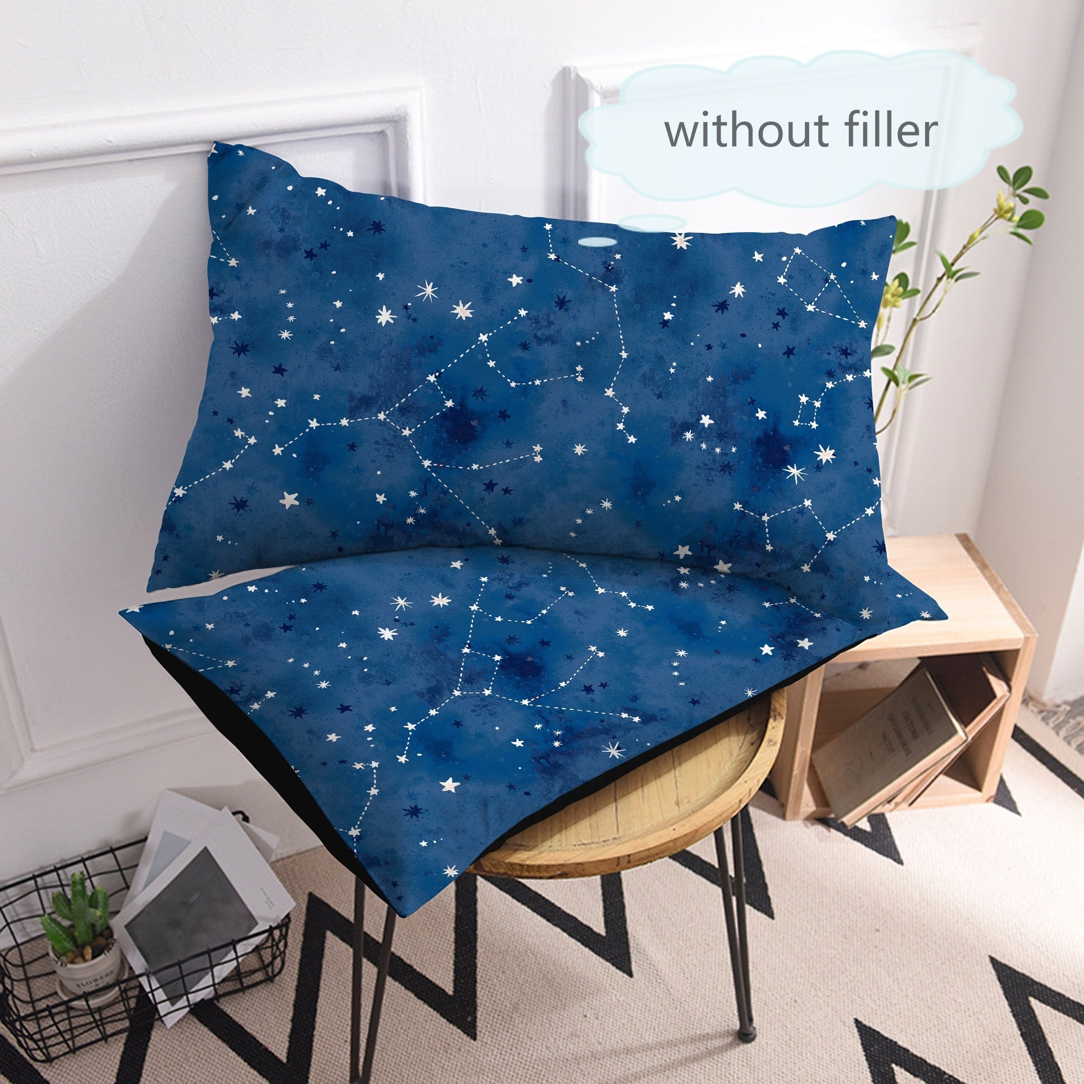 Starry Sky Planet Pillowcases Breathable Soft Covers for Bedroom Sofa Decor