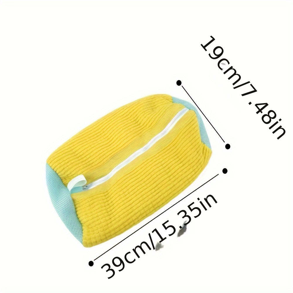 2 ta to'qima oval kir yuvish sumkasi, oyoq kiyimlar uchun mo'ljallangan - poyabzalni kir yuvish mashinasida yuvish uchun mustahkam zipli sumkalar, sport poyabzallari va nozik buyumlar uchun mukammal, qayta ishlatiladigan va yuviladigan.