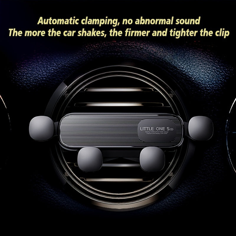 Umumiy moslashuvchan avtomobil telefon uskunasi, ko'rinmas tortishish dizayni, elektrsiz, to'rtburchak shakli, plastik material, smartfonlar uchun avtomatik siqishli panel uskunasi.