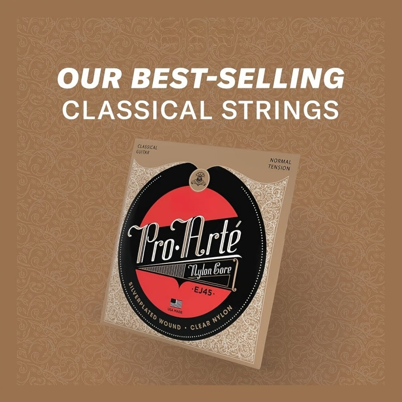 Classical Guitar Strings Coated Nylon Core Silver Grey Yellow Normal Tension