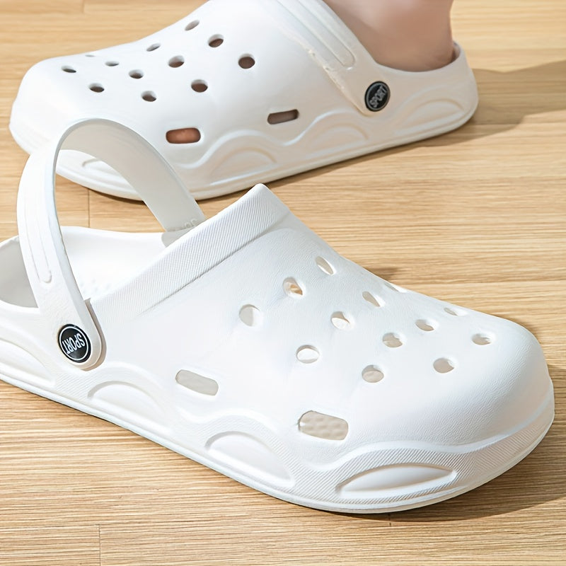 Unisex Elderly EVA Lightweight Flat Shoes for Home Garden Beach Casual