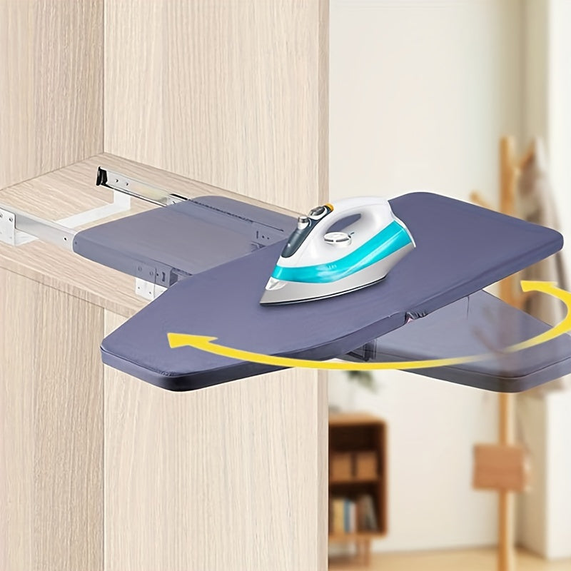 Metal Ironing Board with 180° Rotating Design, Space-Saving, No Electricity