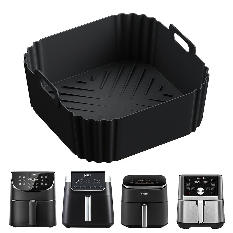 9-Inch Reusable Silicone Air Fryer Liners for Ninja and Philips Models