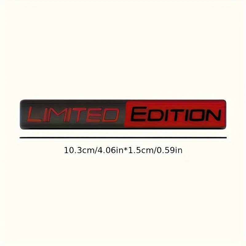 Insignia de metal en edición limitada, calcomanía de emblema 3D para coche, adhesivo para accesorios de motocicleta