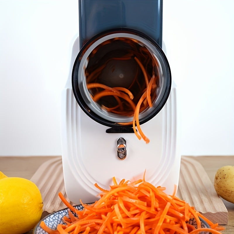 Picadora eléctrica multifuncional para verduras, para rebanar y rallar