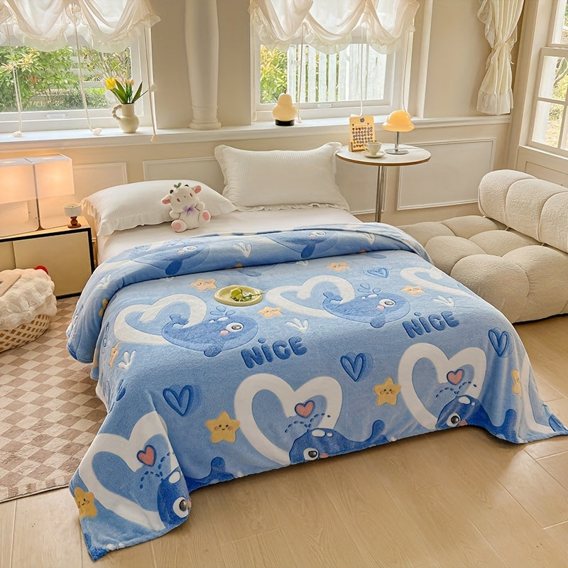 Soft Flannel Blanket Dual-Sided for Bed or Couch Perfect for Winter and Holiday Gifts