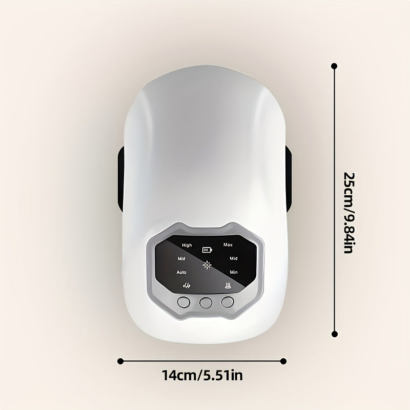 Heated Knee Shoulder Massager Set USB Rechargeable Vibration with LED Display