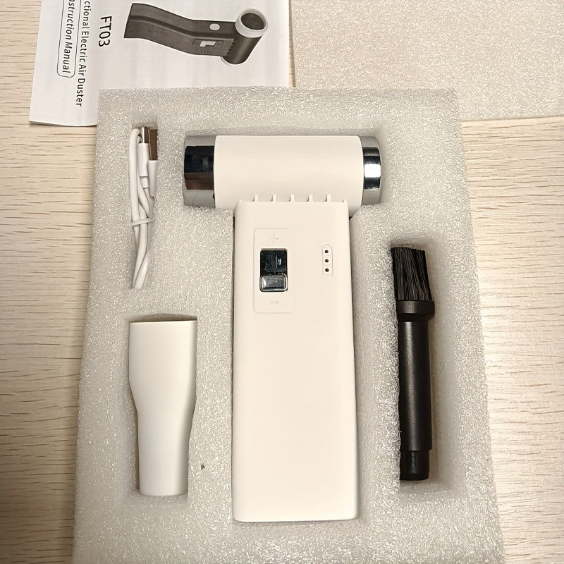 Portable Handheld Turbine Fan with Wireless Operation, High-Speed Dust and Snow Blower