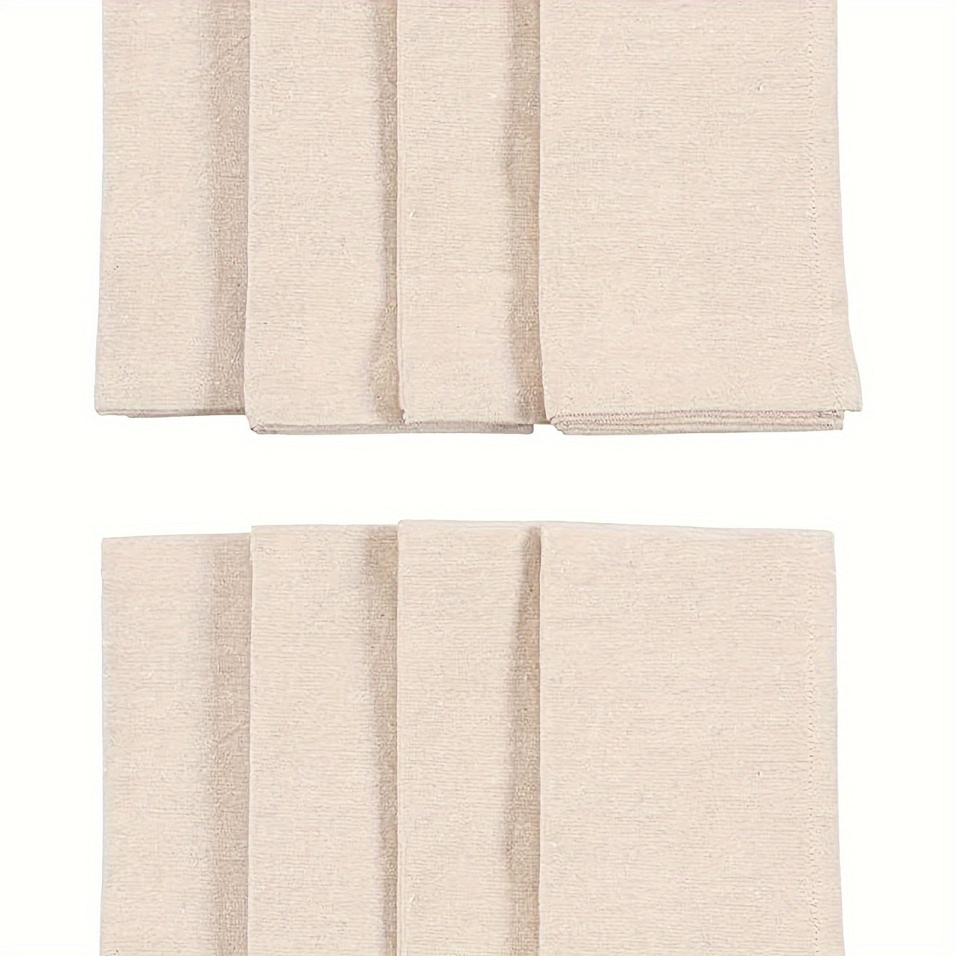 Beige Nordic Style Cloth Napkin Set for Dining and Home Decor