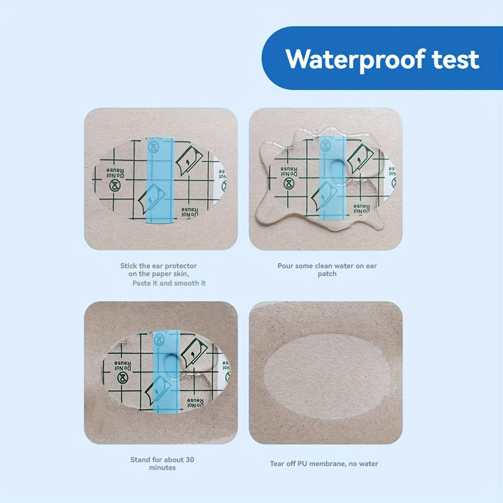 Водонепроницаемые защитные наушники и затычки для детей - доступны в упаковках по 20 или 60 штук, безопасны для плавания, душа и ванны, цвет: белый.
