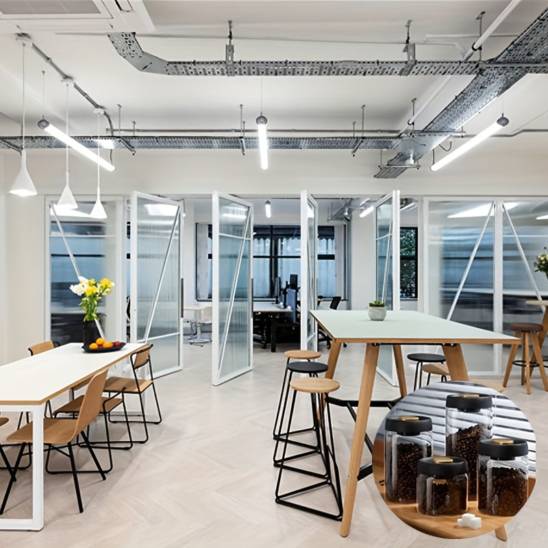 Airtight Glass Food Storage Container Round Canister for Nuts and Grains