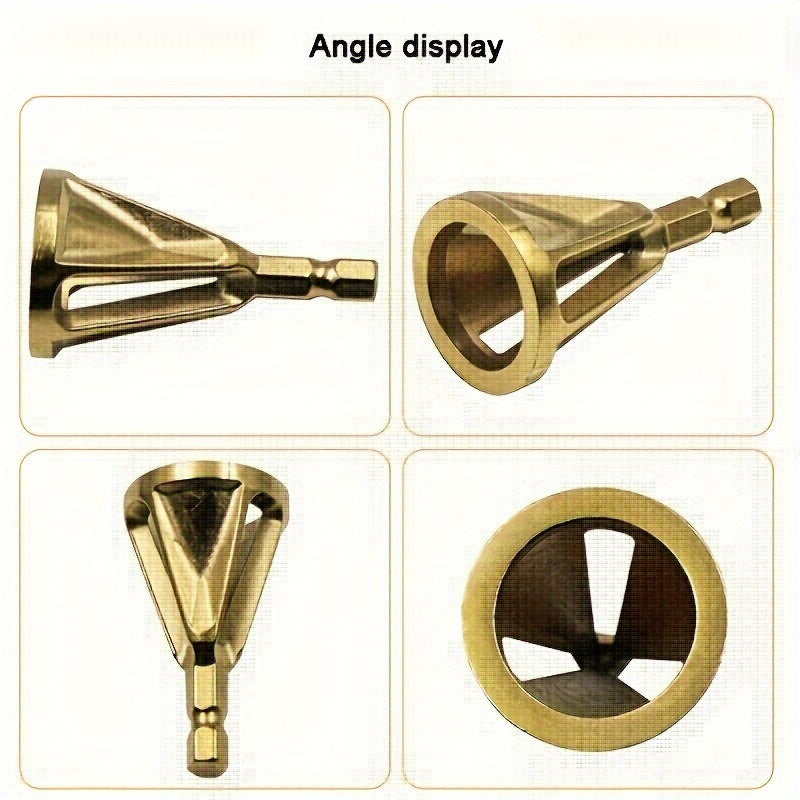 Universal Metal Burr Removal and Chamfering Tool for Drills