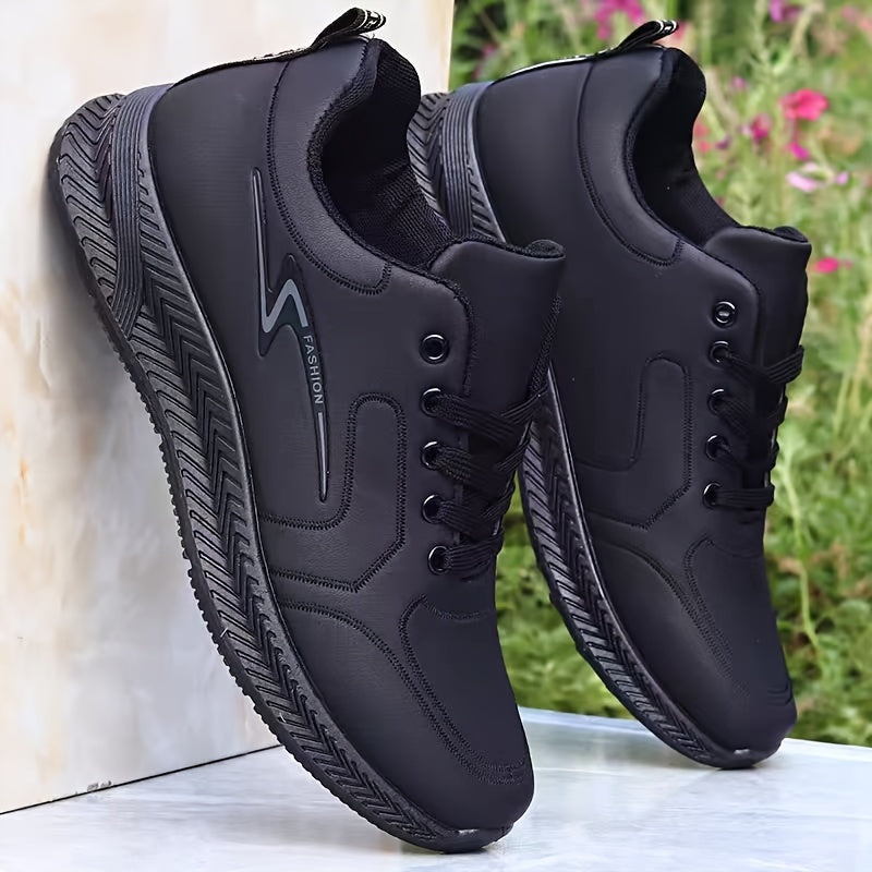 Men's Casual Sports Shoes Non-Slip Soft Sole Rubber Upper All-Season Sneakers