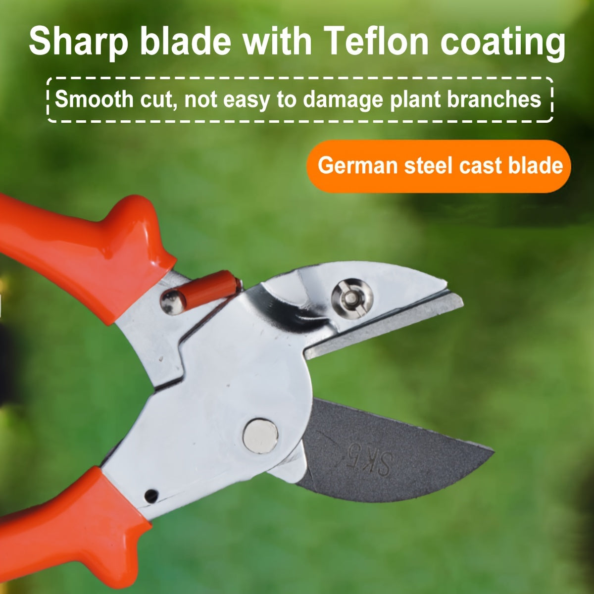 High-Carbon Steel Pruning Shears Garden and Orchard Ergonomic Branch Cutter