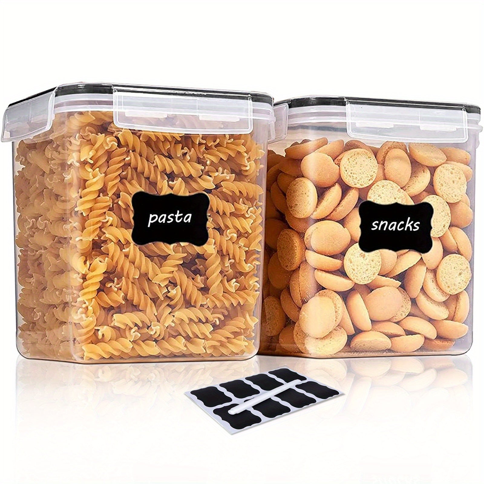 2/4 Pcs BPA-Free Plastic Food Storage Containers 2.5L Airtight for Cereal