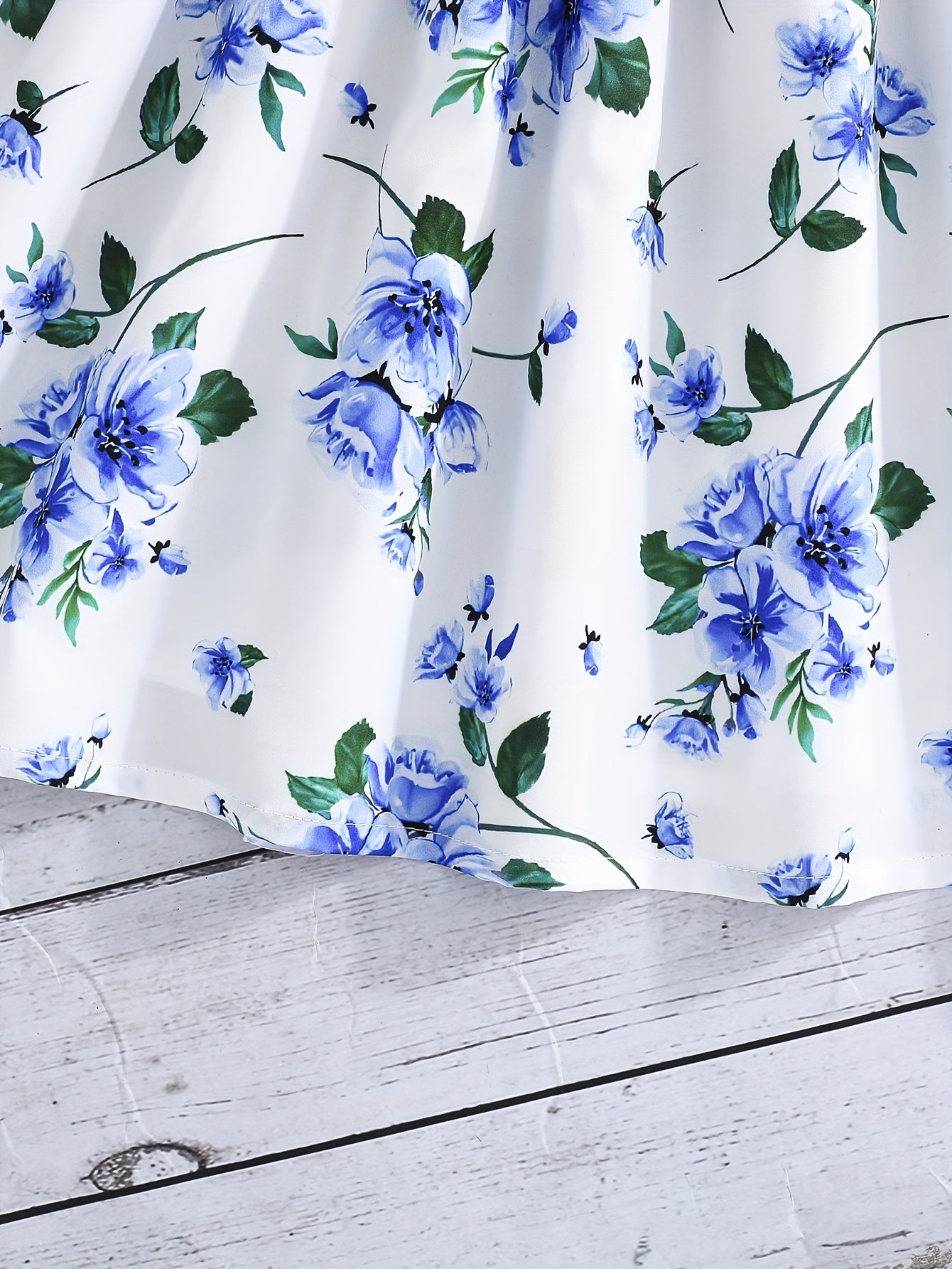 Girls Floral Print Vest Dress with Long Sleeve Jacket for Spring Fall