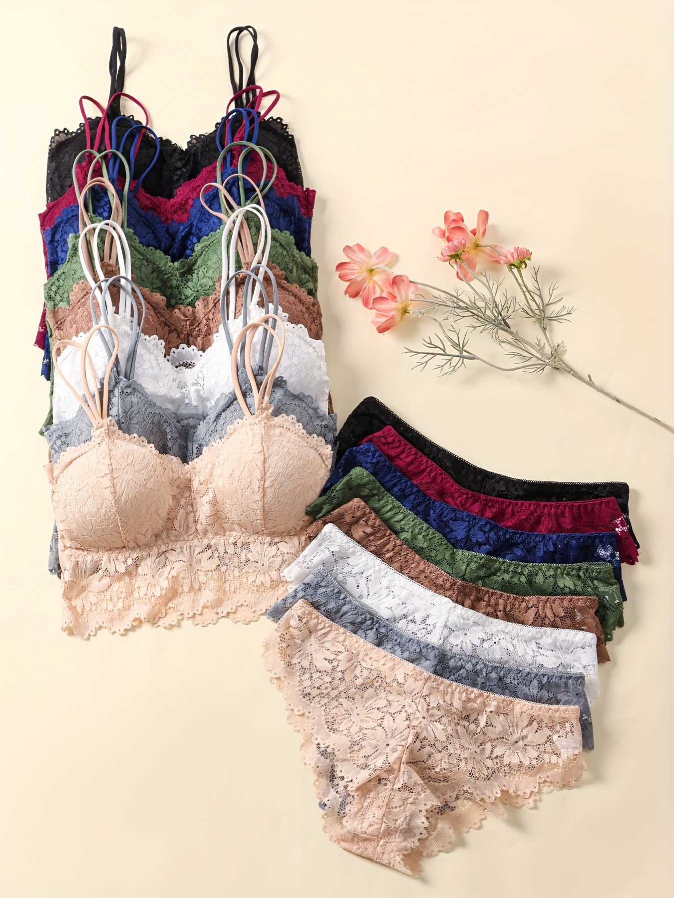 Women's Underwear Panty Set Eight-Color Cotton Breathable Comfortable