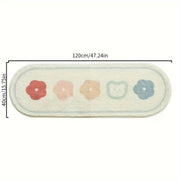 Cartoon-Themed Area Rug for Bedroom Bedside Blanket Non-Slip Floor Mat for Living Room