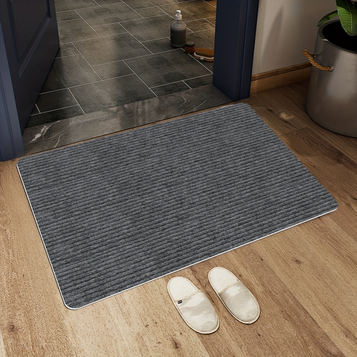 Yuvishga chidamli ichki va tashqi eshik matosi 1 ta paket, sirpanmaydigan, suv o'tkazmaydigan gilam