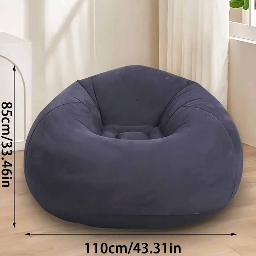 Inflatable Lazy Sofa Chair for Adults Indoor Outdoor Foldable Blue