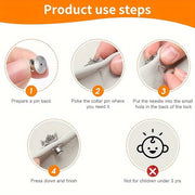 30 Pairs Jewelry Locking Pin Backs with Keepers Clasp for Earrings