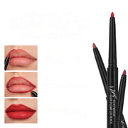 Lápiz delineador de labios mate a prueba de agua para mujer, de larga duración, rojo, 12 tonos