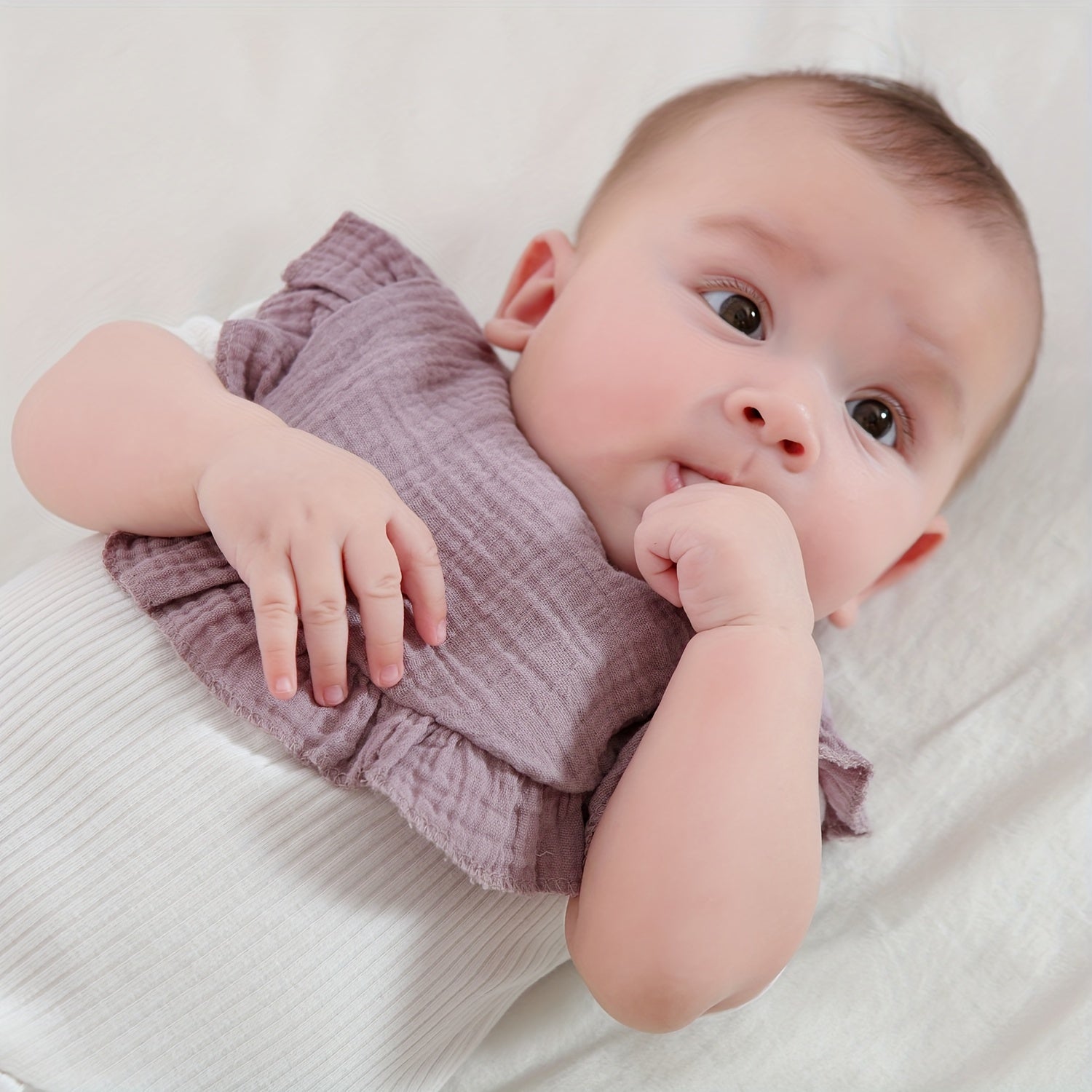 Set de 6 baberos de muselina para bebé, suaves, ajustables, para la dentición y la saliva, ideales para bebés y niños pequeños