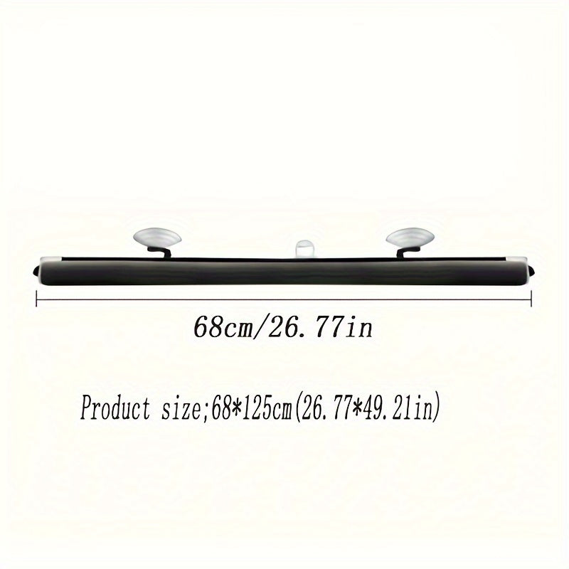 Avtomatik PVC quyosh soyasi transport vositasining old oynasi uchun. Quyoshdan himoya va issiqlik izolyatsiyasini ta'minlaydi. Saqlash oson. 1 dona.