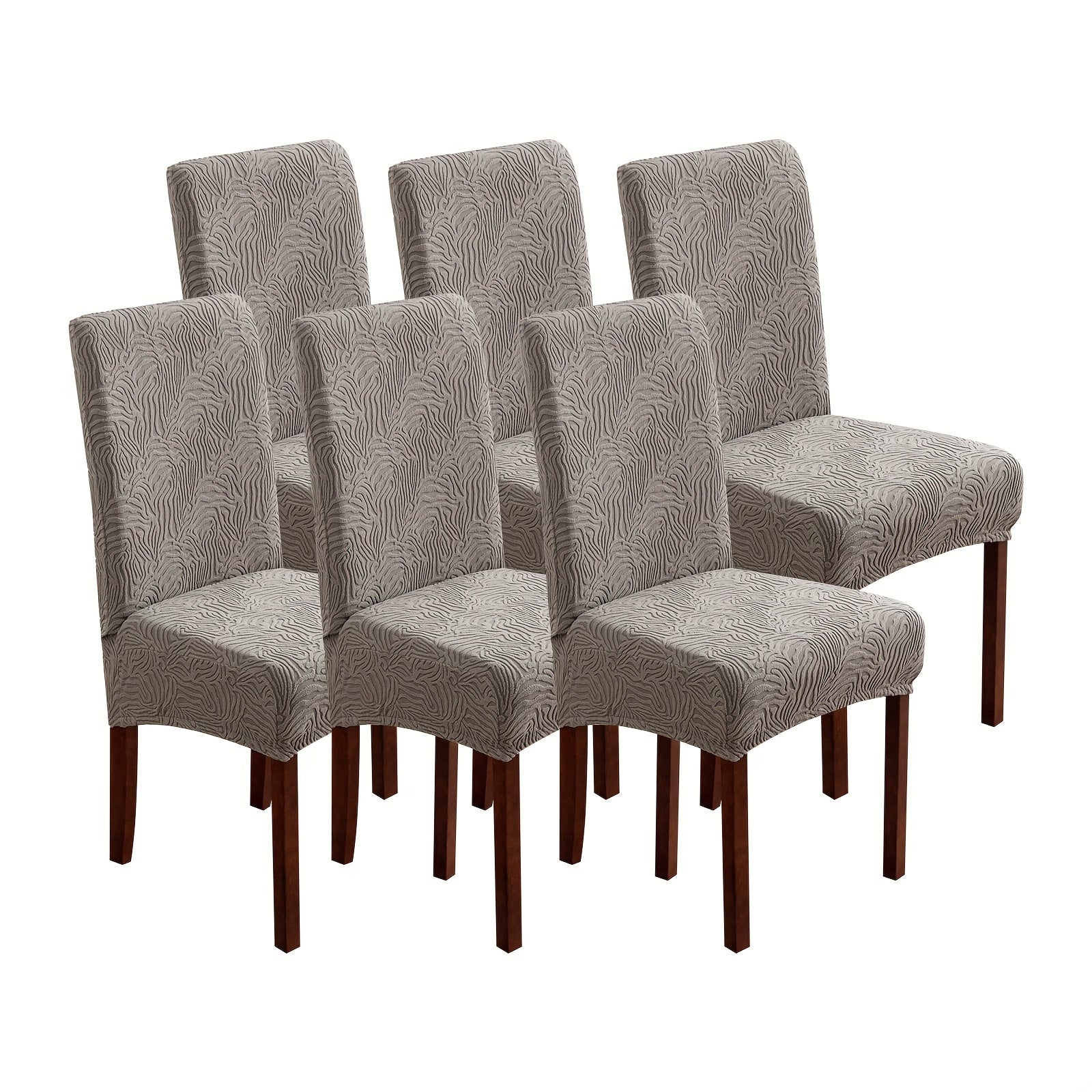 Funda para silla con estampado de leopardo, respaldo medio, ajustable, para todas las estaciones, protección para comedor