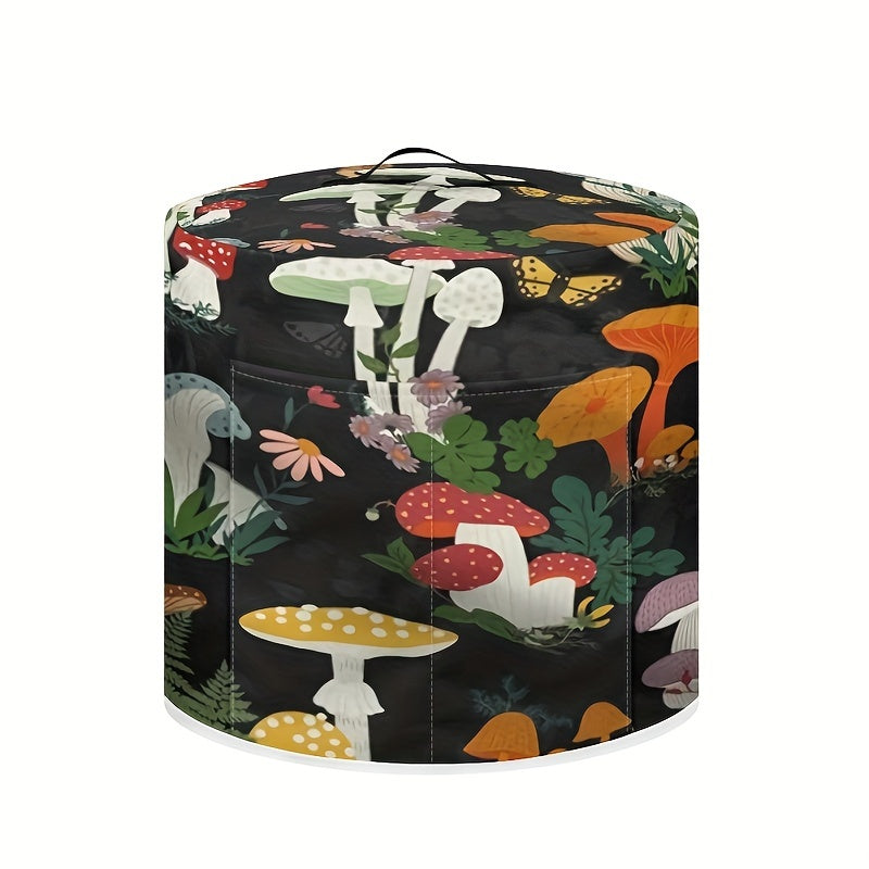 Kitchen Appliance Cover Dust Protector for Instant Pots Pressure Cookers and Air Fryers Botanical Mushroom Pattern