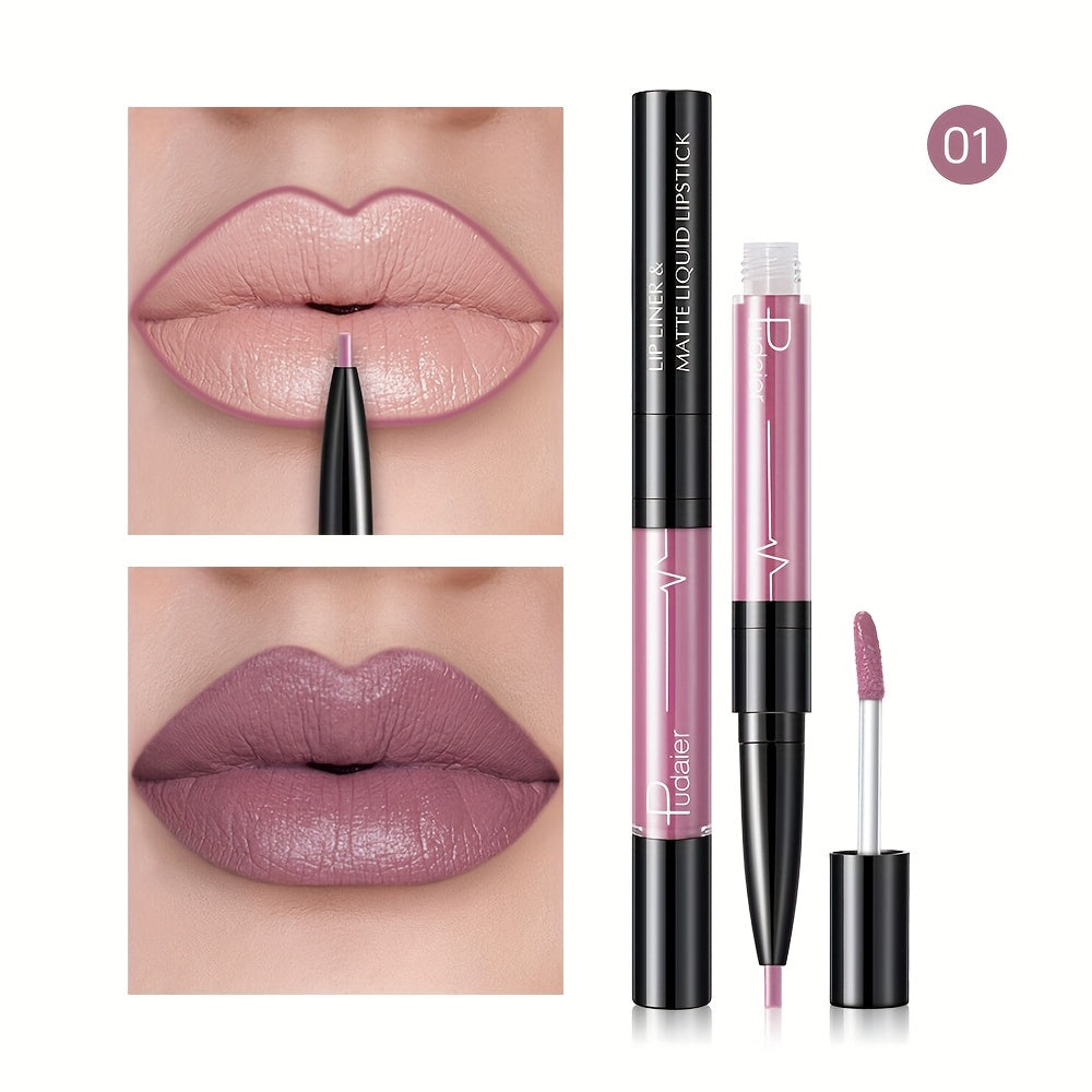 Женский водостойкий карандаш для губ с высокой пигментацией, матовая отделка