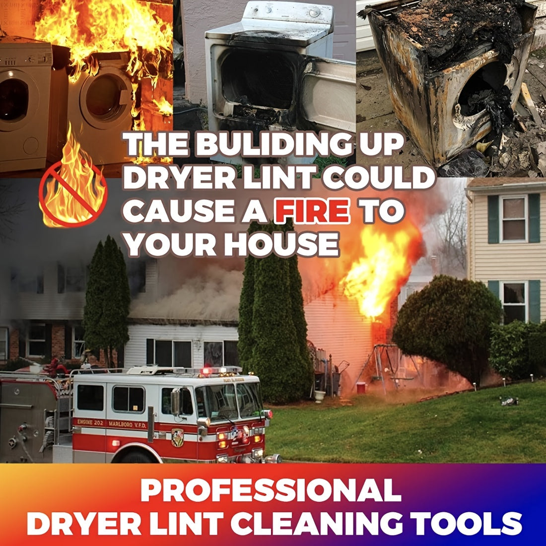 Uzun cho'tka bilan moslashuvchan quritgich ventilini tozalash uchun to'plam