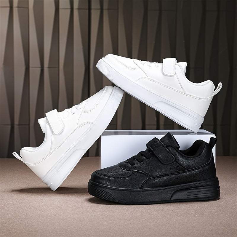 Girls' All-Season Casual Sports Sneakers with Microfiber Leather and EVA Sole