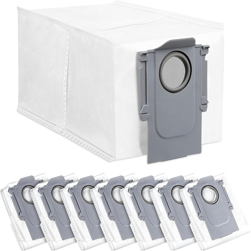 Упаковка из 8 мешков для пылесоса Roborock для Q Revo/Qrevo MaxV/S8 MaxV Ultra/S8 Max Ultra, изготовленных из тканевого материала, одноразовые мешки с прочной тканью и термозапечатанными краями, обеспечивают пылезащитное уплотнение.