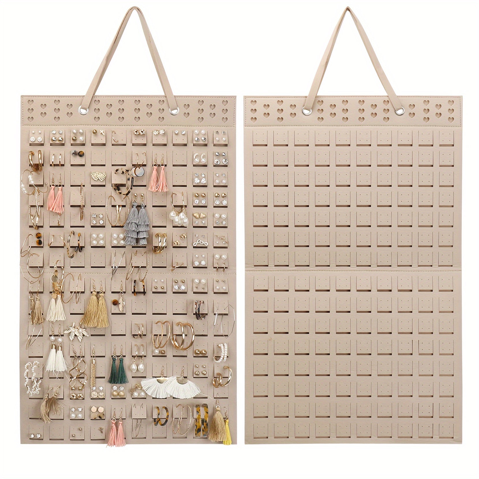 Стойка для хранения и展示 ювелирных изделий с сетками, органайзер для серег, фетровый держатель для ювелирных изделий, экономящий пространство органайзер для спальни, стола, комода, дома, общежития