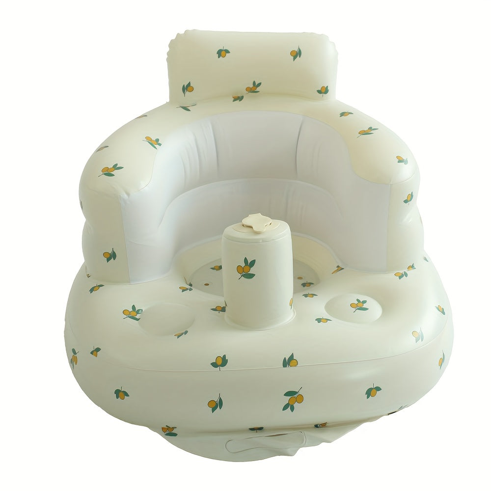 Inflatable Seat for Kids Portable Learning Seat with Easy to Clean PVC and 7 Fun Designs